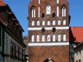 Bergringstadt Teterow - das gotische viergeschossige Malchiner Tor aus dem 14. Jahrhundert beherbergt heute das Stadtmuseum