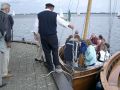 Steinhuder Meer - Insel Wilhelmstein - startbereit zur Rückfahrt mit dem hölzernen Auswanderer-Segelboot nach Steinhude