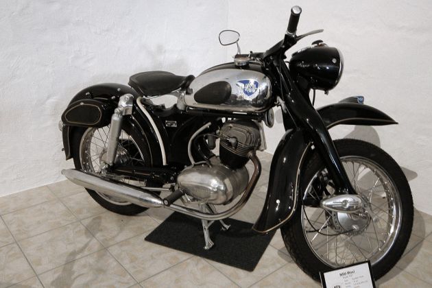 NSU Maxi, Baujahr 1957 - Einzylinder-Viertaktmotor, 174 ccm, 12,5 PS, 4 Gänge NSU Maxi, Baujahr 1957 - Einzylinder-Viertaktmotor, 174 ccm, 12,5 PS, 4 Gänge