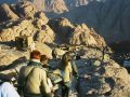 Mosesberg, Mt. Sinai - der Abstieg vom Gipfel des Berges Sinai beginnt gleich circa um 6 Uhr 30