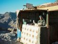 Mosesberg, Mt. Sinai - die Teebude eines Beduinen auf dem Gipfel des Berges Sinai