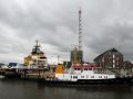 Cuxhaven, Schiffe des Wasser- und Schiffahrtsamtes am Landwehrkanal