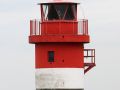 Insel Borkum - Dreibeinbake Fischerbalje am Kopf des Borkumer Leitdamms, fünfzehn Meter hohes Orientierungsfeuer seit 1961