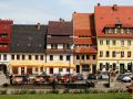 Kulturdenkmal Stolpner Markt, die Fassaden historischer Bürgerhäuser aus dem 18. und 19. Jahrhundert - Stolpen, Sächsische Schweiz