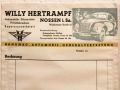  Automuseum Nossen - ein Hertrampf-Rechnungs-Formular der Vorkriegszeit