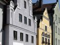 Landshut an der Isar - historische Fassaden in der unteren Altstadt 