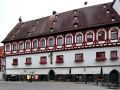 Nördlingen - das Brot- und Tanzhaus am Marktplatz beherbergt heute das Stadtbauamt von Nördlingen