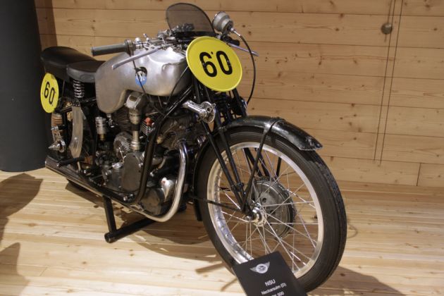 NSU RK 500, Baujahr 1949 - 349 ccm, 70 PS - Fahrer Heiner Fleischmann NSU RK 500, Baujahr 1949 - 349 ccm, 70 PS - Fahrer Heiner Fleischmann