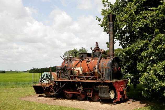 Industrie-Dampflok von Henschel & Sohn der früheren Museumseisenbahn - Schloss Aalholm, Aalholm Slot Industrie-Dampflok von Henschel & Sohn der früheren Museumseisenbahn - Schloss Aalholm, Aalholm Slot