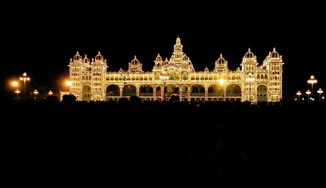 Mysore, Karnataka - Der Amba-Vilas-Palast der Maharadschas