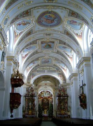 Kempten - die Basilika St. Lorenz, Innenansicht