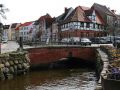 Hansestadt Wismar - der Mühlenbach und Brücke der Runden Grube
