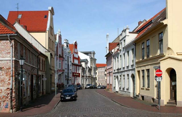 Altstadt Wismar - Blick in die Bohrstrasse Altstadt Wismar - Blick in die Bohrstrasse
