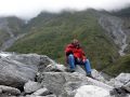 Unser Autor und Fotograf Helmut Möller am Gletschertor des Fox-Glaciers im Westland National Park, Neuseeland