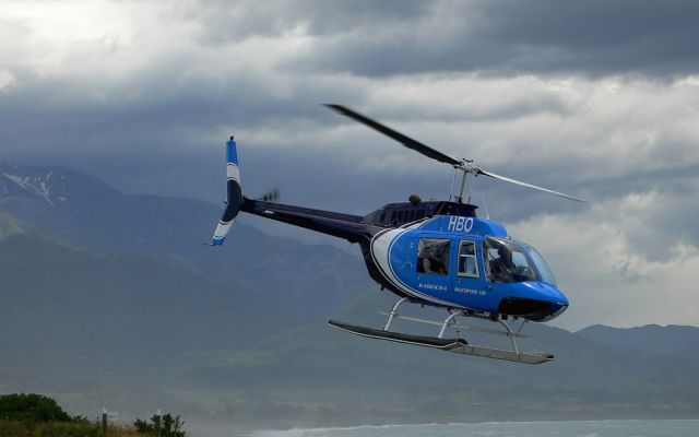 Whalewatching Flights mit Helikoptern in Kaikoura auf der Südinsel Neuseelands