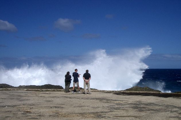 Tongatapu im Königreich Tonga - die Mapu'a Vaea Blowholes 'Whistle of the Noble' nahe des Dorfes Houma Tongatapu im Königreich Tonga - die Mapu'a Vaea Blowholes 'Whistle of the Noble' nahe des Dorfes Houma