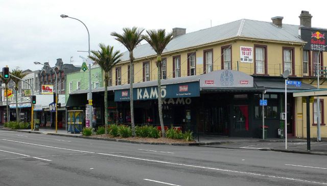 Historische Bauten in der Karangahape Road, auch K' Road genannt - Auckland, Neuseeland