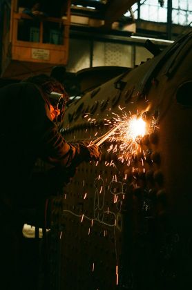 Dampflokwerk Meiningen - Arbeit in der Kesselschmiede Dampflokwerk Meiningen - Arbeit in der Kesselschmiede