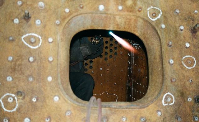 Dampflokwerk Meiningen - Arbeit in der Kesselschmiede Dampflokwerk Meiningen - Arbeit in der Kesselschmiede