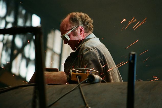 Dampflokwerk Meiningen - Arbeit in der Kesselschmiede Dampflokwerk Meiningen - Arbeit in der Kesselschmiede