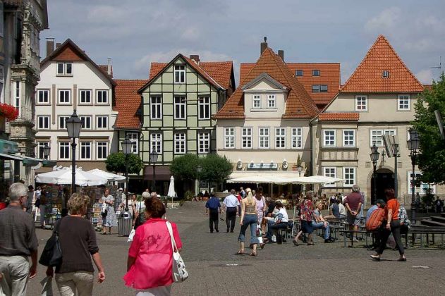 Der Pferdemarkt in Hameln an der Weser Der Pferdemarkt in Hameln an der Weser