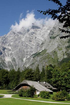 Auf der Halbinsel Hirschau am Westufer des Königssees - Berchtesgadener Land Auf der Halbinsel Hirschau am Westufer des Königssees - Berchtesgadener Land