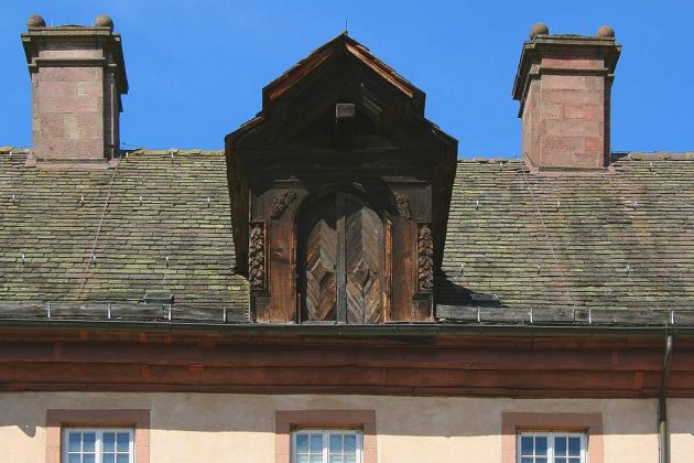 Das ehemalige Abtei-Gebäude - Schloss und kloster Corvey bei Höxter an der Weser Das ehemalige Abtei-Gebäude - Schloss und kloster Corvey bei Höxter an der Weser