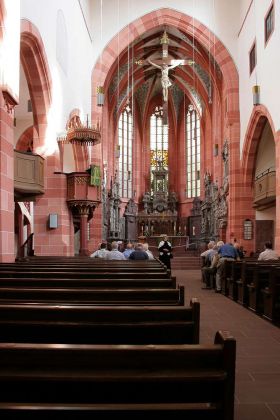 Wertheim am Main - die Stiftskirche, Innenansicht Wertheim am Main - die Stiftskirche, Innenansicht