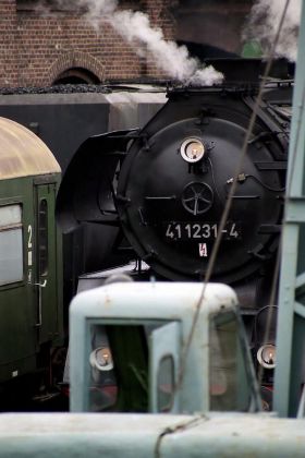 Traditionsbahnbetriebswerk Staßfurt - die Dampflokomotive 41 1231 Traditionsbahnbetriebswerk Staßfurt - die Dampflokomotive 41 1231