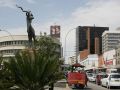 Die Kudu Statue vor dem High Court an der Ecke Independence Avenue und John Meinert Street - Windhoek