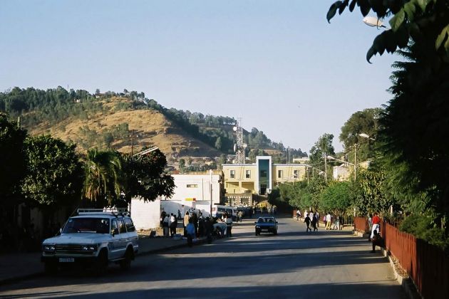 Hauptstasse und Piazza - Gondar, Äthiopien