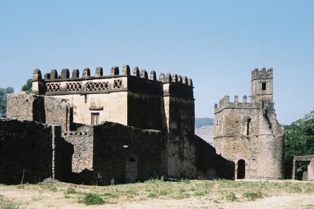 Die Bibliothek des Kaisers Yohannes und das Archiv im Fasil Ghebbi oder Gemp - Gondar, Äthiopien