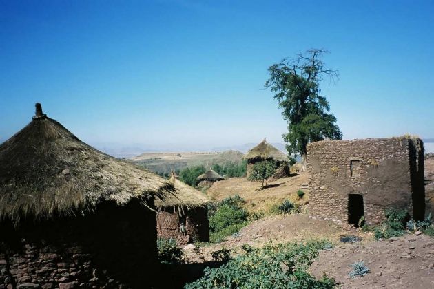 Das Dorf Lalibela in Äthiopien Das Dorf Lalibela in Äthiopien