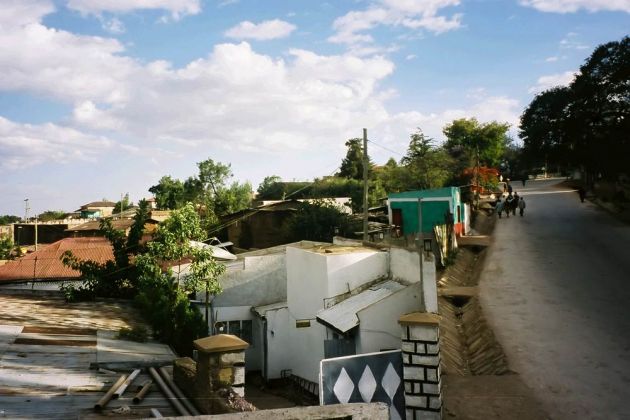 Eingang des Tewodros Hotel - Harar, Äthiopien Eingang des Tewodros Hotel - Harar, Äthiopien