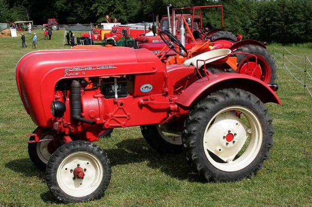 Porsche Diesel Junior 4 Ackerschlepper - luftgekühlter 1-Zylinder-Dieselmotor mit 14 PS, Baujahr 1958 Porsche Diesel Junior 4 Ackerschlepper - luftgekühlter 1-Zylinder-Dieselmotor mit 14 PS, Baujahr 1958