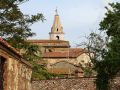 Urlaub in der Toskana - Pienza, die Altstadt mit dem Turm des Doms Santa Maria Assunta 