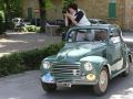 Urlaub in der Toskana - Ausfahrt des Club Topolino Fiat Torino nach Pienza