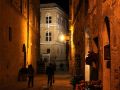 Urlaub in der Toskana - Pienza, Corso il Rosselino bei Nacht 