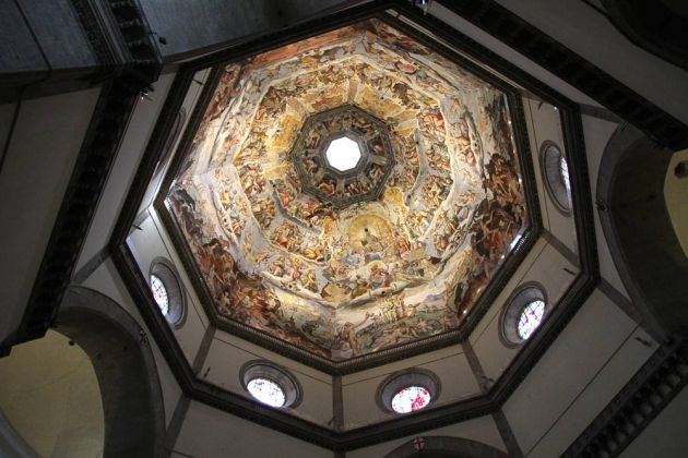 Kathedrale Santa Maria del Fiore, Florenz - Innenansicht der Kuppel des Domes Kathedrale Santa Maria del Fiore, Florenz - Innenansicht der Kuppel des Domes