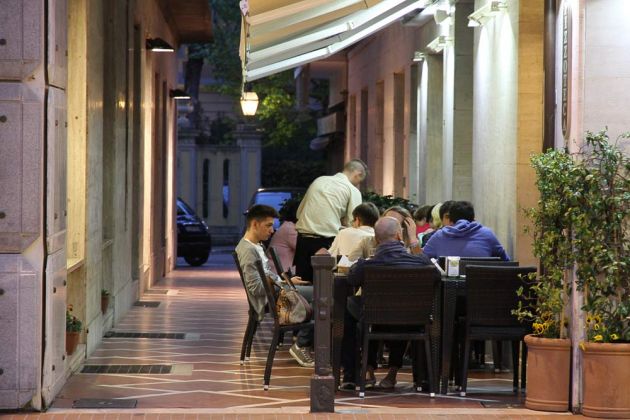 Urlaub in der Toskana - Montecatini Terme, Café an der Viale Guiseppe Verdi Urlaub in der Toskana - Montecatini Terme, Café an der Viale Guiseppe Verdi