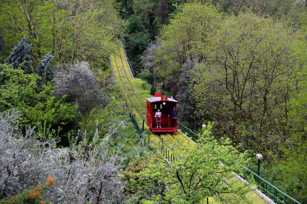 Urlaub in der Toskana - Montecatini Alto, der Funiculare Urlaub in der Toskana - Montecatini Alto, der Funiculare