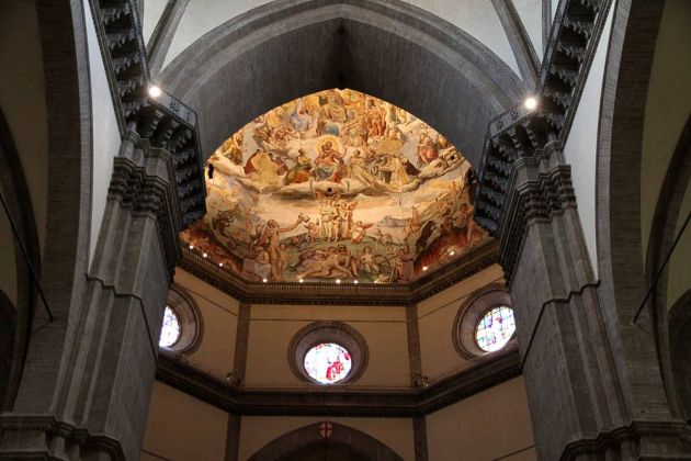 Florenz, der Dom - die Innenansicht der Kuppel der Kathedrale Santa Maria del Fiore