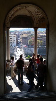 Städtereise Rom - Die Engelsbrücke von oben - Rom