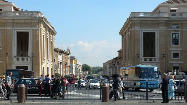 die Via della Conciliazione im Vatikan die Via della Conciliazione im Vatikan