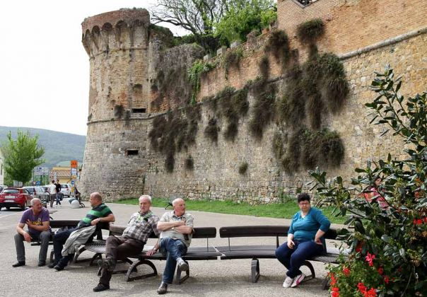 San Gimignano - die Bastion San Francesco an der Piazzale Martiri di Montemaggio San Gimignano - die Bastion San Francesco an der Piazzale Martiri di Montemaggio