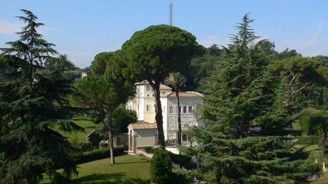 Giardini Vaticani, die Vatikanischen Gärten mit dem Casino di Pio IV Giardini Vaticani, die Vatikanischen Gärten mit dem Casino di Pio IV