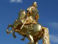Der Goldene Reiter - das Denkmal August des Starken auf dem Neustädter Markt in Dresden