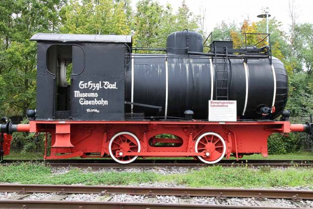 Dampfspeicher-Lokomotive, Typ Wildling - Hersteller Hohenzollern AG, Fabriknummer 3524 - Baujahr 1917 - Technikmuseum Speyer