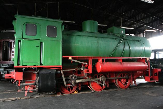 Dampfspeicherlokomotive im BW Arnstadt/hist. - Raw Meiningen, Nr. 03 006 - C-fl, Baujahr 1984