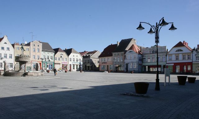 Darłowo, Rügenwalde - der grosse Marltplatz, der Rynek